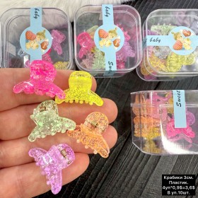 Дитячі заколки 10240 «крабики» 3см. (10 шт.)